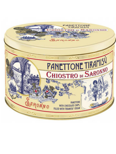 Chiostro di Saronno Panettone with Tiramisu Cream Metal tin 750gr